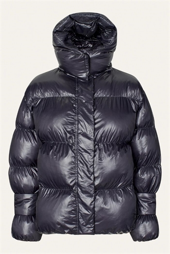 Oval Sqaure - Active Hood Jacket, Black pearl